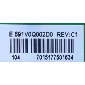 KIT DE TARJETAS PARA TV TOSHIBA / MAIN 691V0Q002D0 / VTV-L55736 / 631V0Q002D0 / FUENTE 1T920000T00 / FSP146-2FS01 / 9OC1461000 / T-CON 5550T32C13 / 55T32-C0F CTRL BD / PANEL K500WDCRA-UI350A5 / DISPLAY T500QVN03.7 / MODELO 50LF621U21